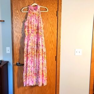 Taylor Pink Floral Maxi Dress